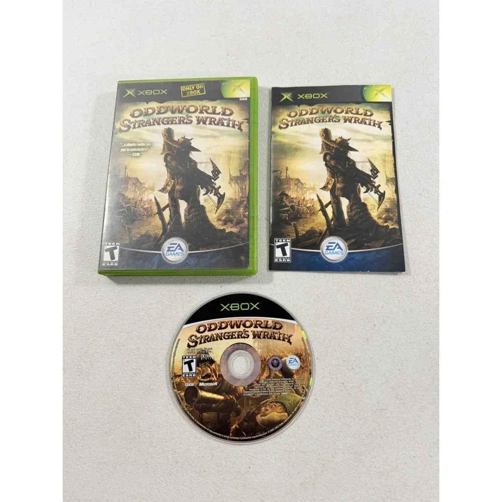 Oddworld: Stranger's Wrath (Microsoft Xbox, 2005) Complete CIB Tested Working